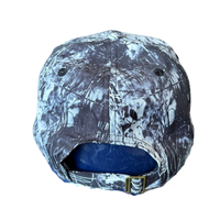 Topi Snapback Flat Brim Hitam & Putih dengan Grafis Splatter Kustom dan Bordir 3D, Topi Baseball Sporty untuk Aktivitas Luar Ruangan