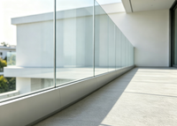 Main courantes d'escalier en aluminium pour intérieur, fixation au sol en U