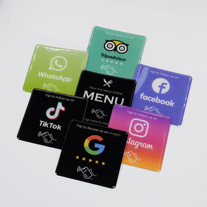 Etiqueta NFC Impermeable para Reseñas de TripAdvisor, <span class=keywords><strong>Facebook</strong></span> e Instagram, Etiqueta de Pago Inalámbrica Sin Contacto para Negocios - Product Image 4