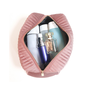 Borse cosmetiche da viaggio personalizzabili in velluto, borse da toilette con cerniera, semplici e alla moda, facili da trasportare <span class=keywords><strong>insieme</strong></span> - Product Image 3