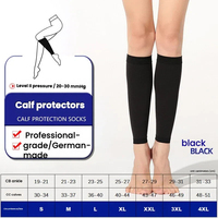 Chaussettes de compression professionnelles 20-30 mmHg Classe 2, hautes jusqu'au genou, élastiques, pour le sport et la santé, manchons de compression pour les jambes