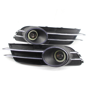New Audi A6 C7 Fog <b>Light</b> Kit ABS Material Angel Eye Lens Lower Grille Mesh 2012-2015 LED <b>Driving</b> <b>Lights</b> Retrofit Upgrade - Product Image 1
