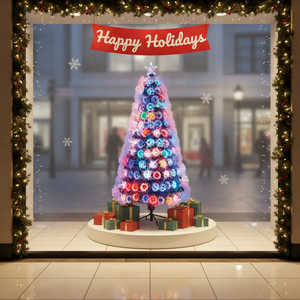 Fabricant OEM direct |   <span class=keywords><strong>Sapin</strong></span> <span class=keywords><strong>de</strong></span> <span class=keywords><strong>Noël</strong></span> <span class=keywords><strong>artificiel</strong></span> à charnières personnalisable <span class=keywords><strong>de</strong></span> qualité supérieure, 500 lumières LED blanc chaud, écologique et stable - Product Image 1