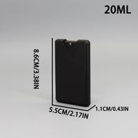 Botol Semprot Bentuk Kartu Kredit 20ml, Atomizer Plastik Portable dengan Semprotan Halus untuk Alkohol, Parfum, dan Perjalanan
