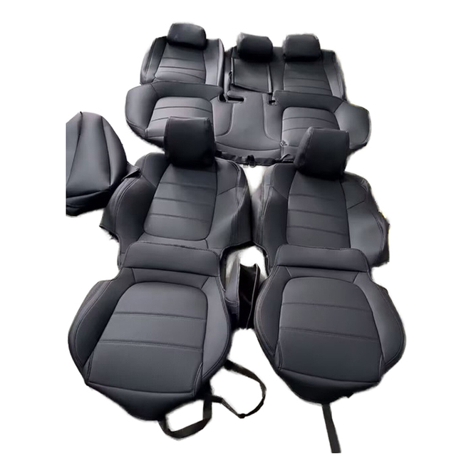 Full Set Accessories Custom Fit for Mazda 3 CX5 6 CX4 5 Seaters Car Seat Covers Genuine Perforated Leather Vehicle Cushion Cover