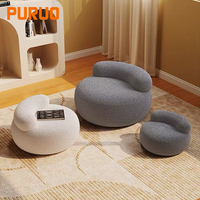 Canapé paresseux Puruo, utilisable pour s'allonger et dormir, pouf individuel, petit canapé pour balcon et chambre