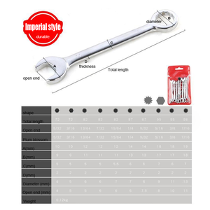 10 Pcs Mini <strong>Combination</strong> Wrench <strong>Spanner</strong> <strong>Set</strong> 4-11mm Metric Inch Double Open Ended Cycling Bike Tool Kit - Product Image 4