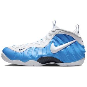 รองเท้าบาสเก็ตบอล Nike Foamposite Pro High Top สีน้ำเงิน สีขาว สำหรับทุกเพศ กันลื่น ทนต่อการเสียดสี - Product Image 1