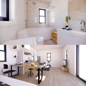 Quacent Rumah de lujo moderno de lujo Villa prefabricada casa alojamiento construcción prefabricada Modular casa pequeña Villas APARTAMENTO PARA <span class=keywords><strong>VENTA</strong></span> - Product Image 4