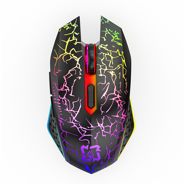 Dual Mode RGB Backlit Ergonomic 6D Mouse Rechargeable BT 2.4G Wireless USB Interface Optical Tracking Mini Gaming Computer Use