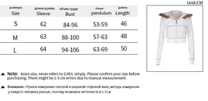 Giacca da <span class=keywords><strong>Donna</strong></span> alla Moda <span class=keywords><strong>con</strong></span> Maniche Lunghe, Zip Frontale, Cappuccio in <span class=keywords><strong>Pelliccia</strong></span>, Velluto, Poliestere, Antivento, Spessa, Casual, Corta, Prodotto di Tendenza 2026 - Product Image 6