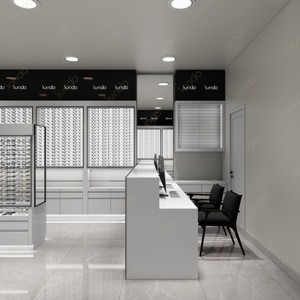 Tùy chỉnh sang trọng Eyewear cửa hàng Showcase Glass quang cửa hàng trang trí nội thất bác sĩ nhãn khoa thiết kế cửa hàng - Product Image 5