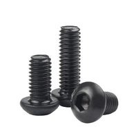 Vis à tête fraisée hexagonale M4 M5 M6 M8 M10 ISO7380 Grade 10.9 en acier oxydé noir, vis à six pans creux
