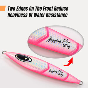 Jigging <span class=keywords><strong>Pro</strong></span> OEM, jigging lent, 80g 100g 120g 150g, jig de pêche en métal, eau salée, leurre de pêche lumineux, jig à lancer lent pour la pêche en mer - Product Image 5