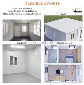 Casa Container Espandibile a 3 Camere da Letto con Cucina e Bagno Staccabili - Edificio per Uffici Moderno con Layout Personalizzabile - Product Image 2