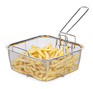 Sartén Doble MGC de 30 cm <span class=keywords><strong>con</strong></span> Canasta para Freír, Tapa de Vidrio, Vaporera y Perilla Multifuncional de Acero Inoxidable - Product Image 6