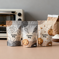 Sachet Doypack Personnalisé 300g pour Biscuits, Refermable, Finition Mate, Qualité Alimentaire, Anti-Humidité, pour Pâtisseries et Snacks