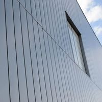 Panneaux muraux en aluminium extrudé de couleur unie pour revêtement mural extérieur