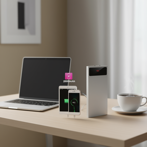 Chargeur portable, batterie externe 20000mAh, power bank pour téléphone iOS et Android, solution de charge - Product Image 2