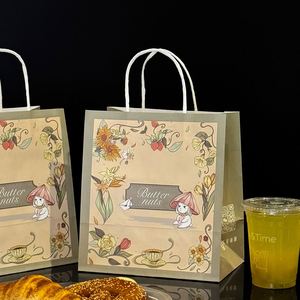 Bolsas de Papel Kraft Ecológicas Personalizadas para Supermercados, para Empacar Postres, Café y Pasteles, para Promociones en Tiendas - Product Image 3
