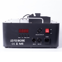Machine à fumée verticale électrique PKnight 1500W en métal avec lumières LED RGB, télécommande DMX512, écran LCD pour DJ, scène, fête, club, mariage, fluide de fumée