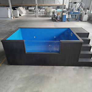Piscine moderne préfabriquée en résine de fibre de verre avec mosaïque, piscine de luxe hors sol en conteneur, Chine - Product Image 2