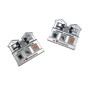 Imanes de Refrigerador Promocionales Personalizados de Aleación de Zinc con Logotipo de Marca en Resina Epoxi, Nombre de la Ciudad, Imán Metálico para Refrigerador de Marca Deportiva - Product Image 1