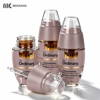 Flacon à double chambre sous vide 30ml+3ml pour séparation poudre-liquide, contenant cosmétique pour sérum anti-rides