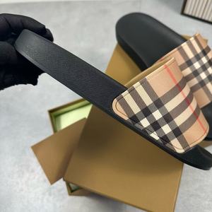 Venta directa de fábrica de pantuflas para hombre con logotipo personalizado de alta calidad, pantuflas de playa para mujer, sandalias de diseñador de marca de lujo - Product Image 5