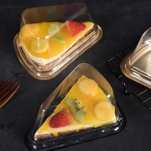 Caja Triangular para Pastel de PET de Grado Alimenticio, Mini Contenedor con Materiales Reciclados para Rebanadas de Pan, Pastel de Queso y Repostería - Product Image 2
