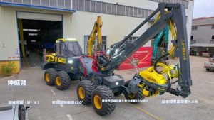 เครื่องตัดไม้ XUVOL OEM/ODM แบบใช้ยาง รถเก็บเกี่ยวป่าไม้ เครื่องจักรป่าไม้ เครื่องเก็บเกี่ยวแบบมีล้อ 600 แรงม้า เครื่องเก็บเกี่ยวไม้ - Product Image 4