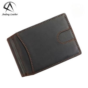 Portefeuille court pour homme en cuir Crazy Horse, pochette tendance super stylée, porte-passeport, porte-cartes multifonction - Product Image 1