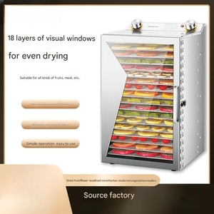 Déshydrateur alimentaire portable domestique en acier inoxydable à grande capacité 18 couches haute efficacité 220V pour la séchage des snacks et usage en restaurant - Product Image 3
