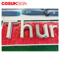 Lettres de logo 3D éclairées par l'arrière en mousse/PVC OEM, enseigne lumineuse LED pour montage mural intérieur, entreprises, hôpitaux, écoles