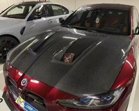 Kit carrosserie en fibre de carbone sèche pour capot moteur et pare-chocs, compatible avec BMW M4 G82 M3 G80