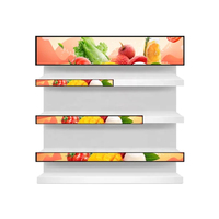 Écran tactile LCD ultra-fin de 47,1 pouces, écran TFT, affichage numérique sur le bord des rayonnages en magasin