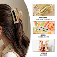 Hete aanbieding, hoogwaardige zoete zomerfruit haarclips, 6 soorten tropische fruitprint, vakantie haaraccessoire