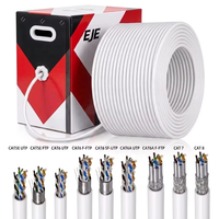 Câble Ethernet de haute qualité 1000 pieds, vitesse rapide, Cat5e, Cat7, Cat8, faible latence, FTP, SFTP, CAT6, cuivre, 305 m, UTP, Cat6a, câbles réseau LAN