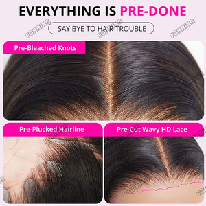 <span class=keywords><strong>Parrucca</strong></span> Frontale Glueless HD 13x6 in Capelli Umani Vergini Indiani Grezzi da 40 Pollici, Colore Biondo 613, per Donne - Product Image 4