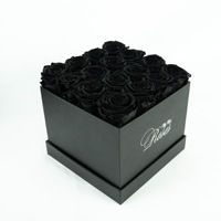 Rose éternelle préservée dans une boîte polygonale - Cadeau naturel, écologique et durable pour la Saint-Valentin, la fête des mères, Noël et Pâques