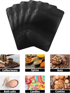 Sachet d'emballage alimentaire personnalisé en aluminium imprimé avec fermeture éclair, pochette laminée de qualité alimentaire pour thé en vrac/aliments - Product Image 4