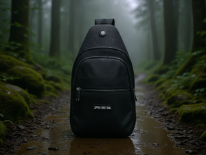 Borsa a Tracolla Impermeabile a Tre Strati con Cerniera, Unisex, in Nylon, con Tracolla Arcuata, Sotto i 21 Litri, Stile Minimalista Normcore - Product Image 2