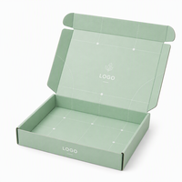 Boîte d'expédition en carton ondulé Kraft avec logo personnalisé, pliable, emballage en papier pour vêtements, cadeaux, OEM ODM