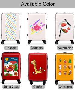 Mô Hình Tùy Chỉnh DIY Vẻ Đẹp Trường Hợp 4Pcs ABS + PC Thiết Kế Đơn Giản Diện Tích Lớn In Ấn Logo Cổ Điển Đông Quan Nhà Máy Hành Lý Bán Buôn - Product Image 5