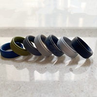 Bague en silicone unie, respirante, pour le sport, la gym, les activités de plein air, les mariages, style minimaliste, étanche, cadeau