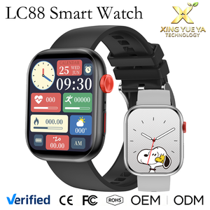 สมาร์ทวอทช์ LC88 หน้าจอสี่เหลี่ยมขนาดใหญ่ 2.01 นิ้ว รองรับการโทรผ่านบลูทูธ วัดความดันโลหิต อัตราการเต้นของหัวใจ SpO2 ตรวจสอบการนอนหลับ สมาร์ทวอทช์สำหรับออกกำลังกายสำหรับผู้ชายและผู้หญิง - Product Image 1