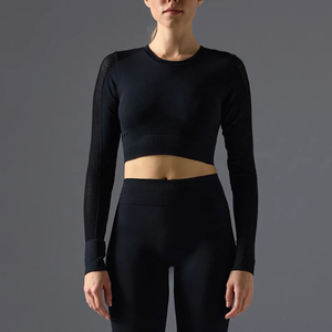 Custom Logo Best Manufacturer <b>Women</b> Yoga Set Best Selling 2 Piece Seamless <b>Leggings</b> <b>Crop</b> Top <b>Women</b> <b>Crop</b> Top <b>Leggings</b> - Product Image 2