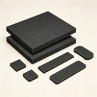 Rembourrage en mousse PU noire légère anti-collision pour emballage de marchandises, coussin intérieur en mousse PU