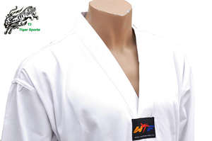 Uniforme d'entraînement de Taekwondo unisexe 100% coton, vêtements de sport personnalisés avec logo brodé pour enfants de tous âges - Product Image 5