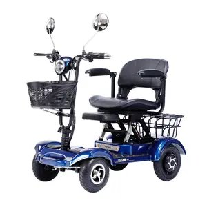 Älterer Elektro roller Mini 4 Rad Klappbarer Mobilität roller mit klappbarem Kindersitz für alte/behinderte Menschen